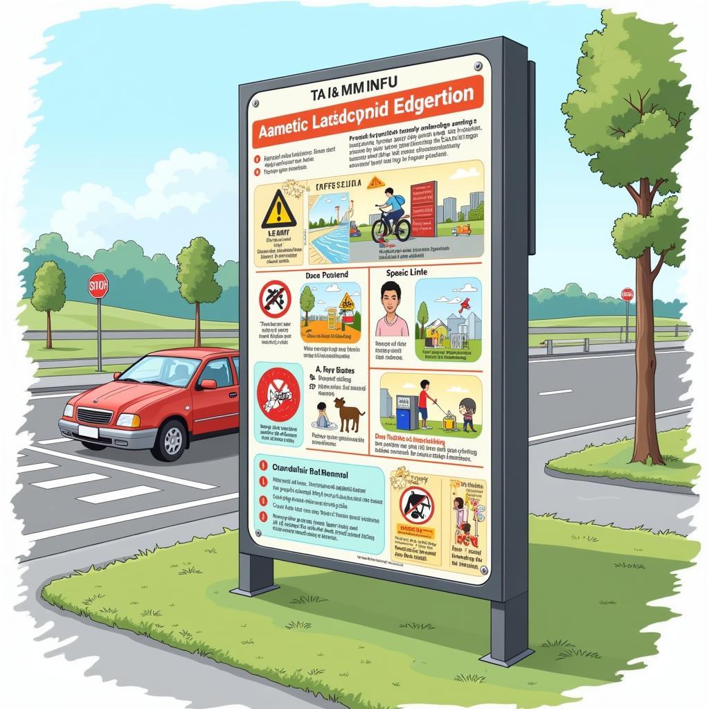 Traffic safety information board