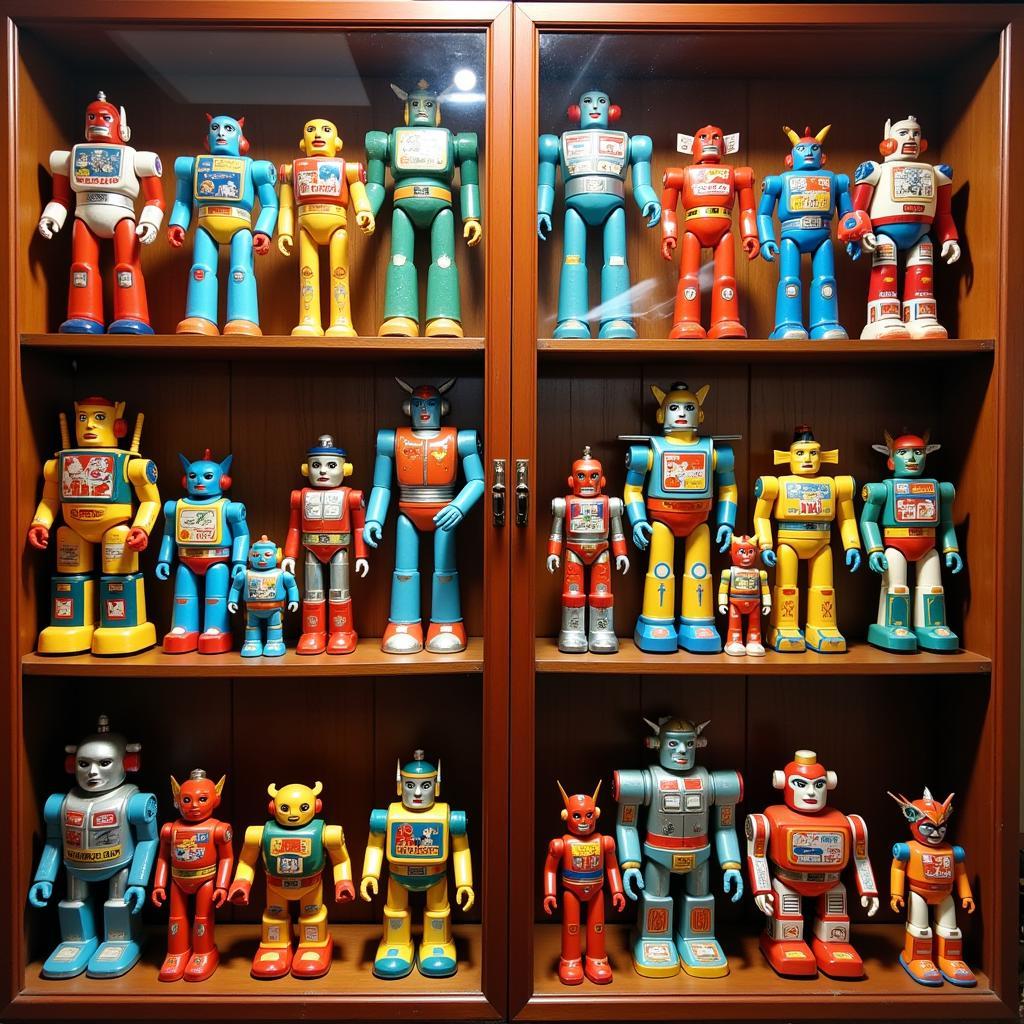 Collection of Japanese tin toys