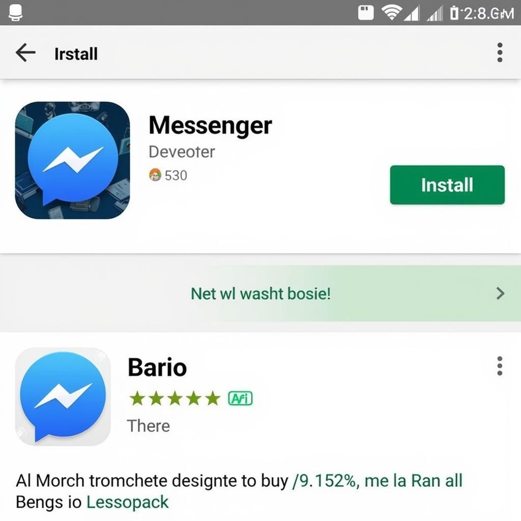 cài đặt messenger trên điện thoại