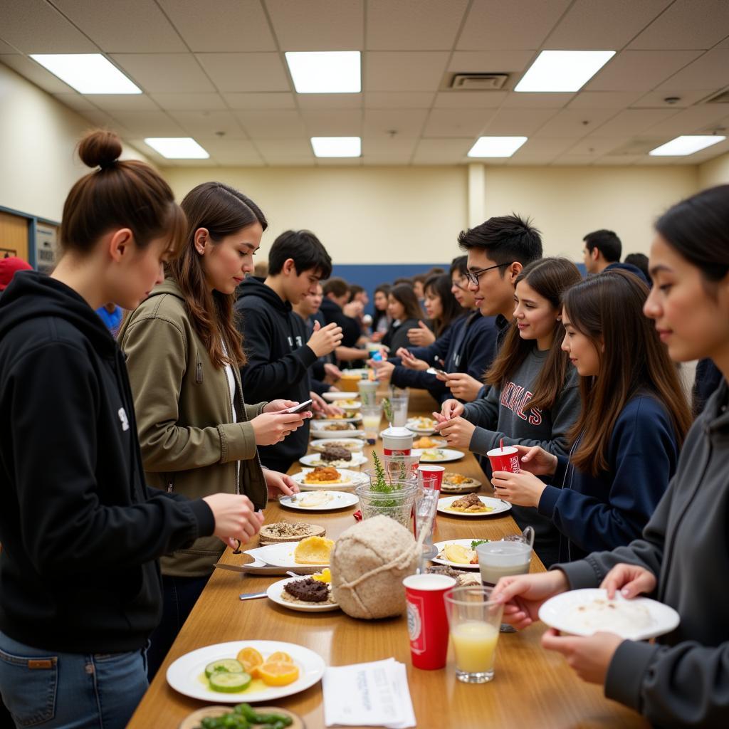 Cafeteria in School