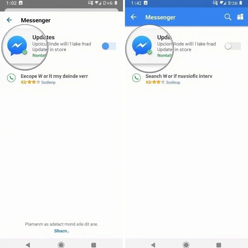 Cập nhật ứng dụng Messenger