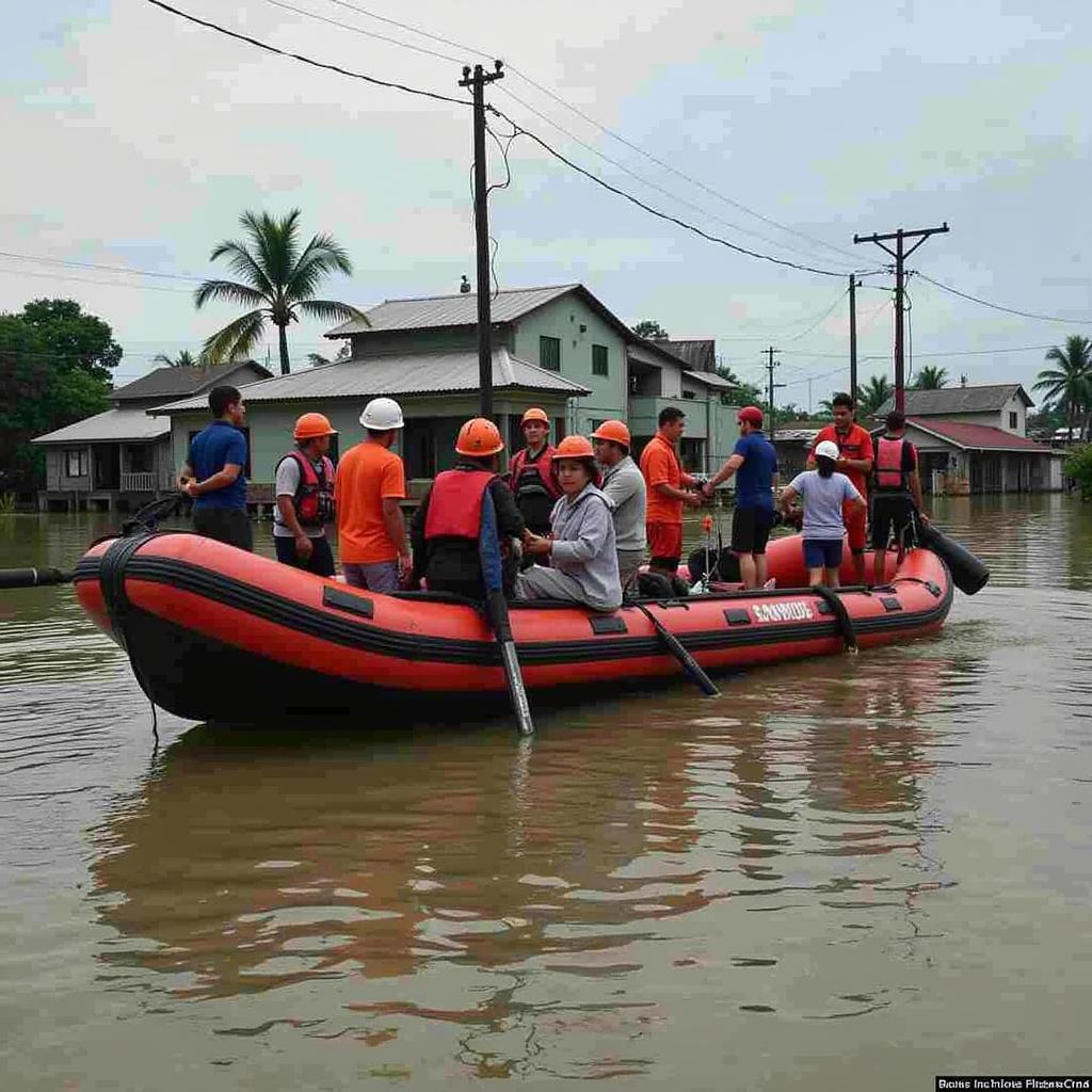 Sơ tán người dân vùng bão