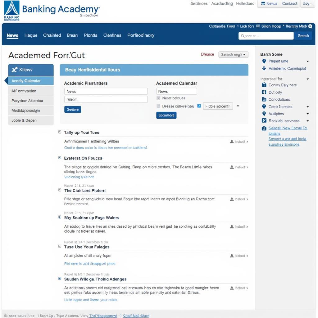 Student portal of Banking Academy