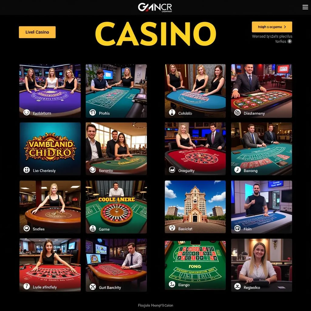 Đa dạng trò chơi casino trực tuyến