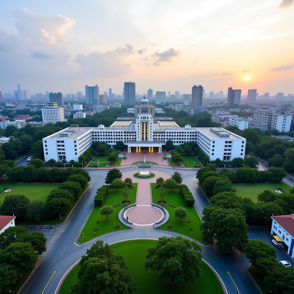 Toàn cảnh Đại học Bách Khoa Hà Nội