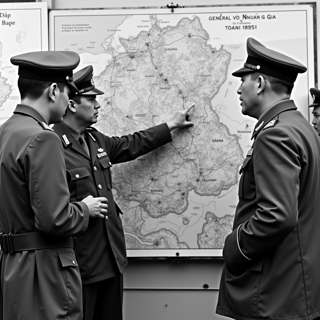 General Vo Nguyen Giap directing a battle