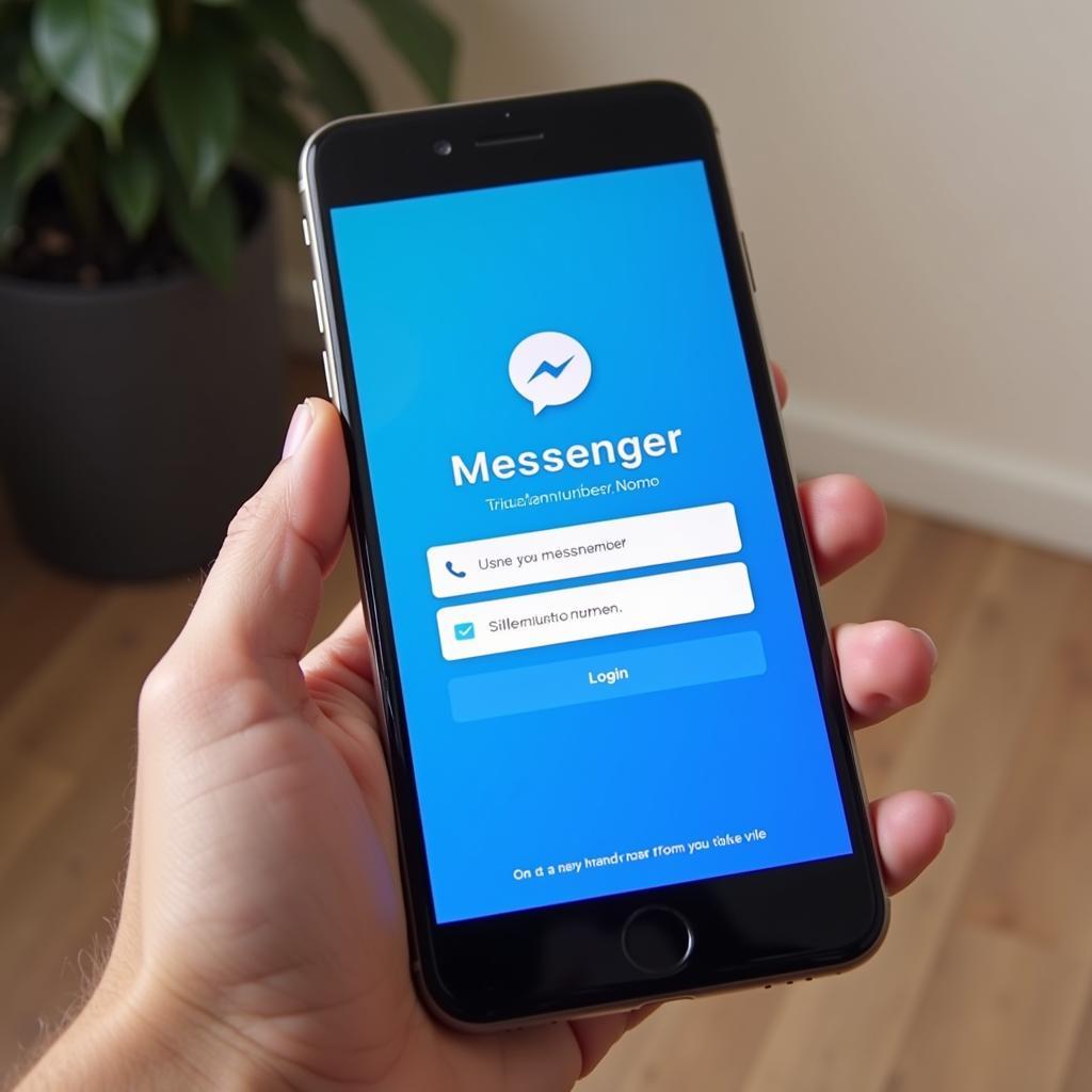 Đăng nhập Messenger bằng số điện thoại