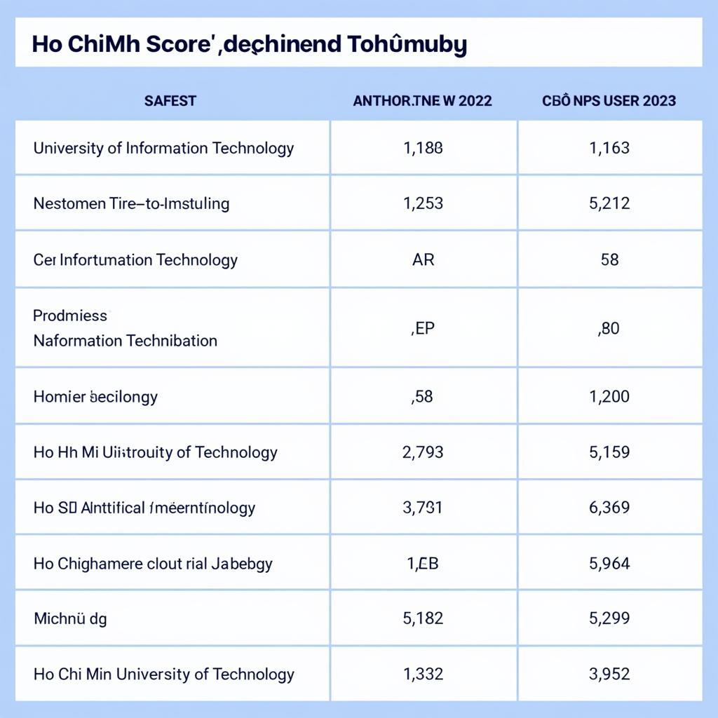 Điểm Chuẩn Ngành CNTT TPHCM