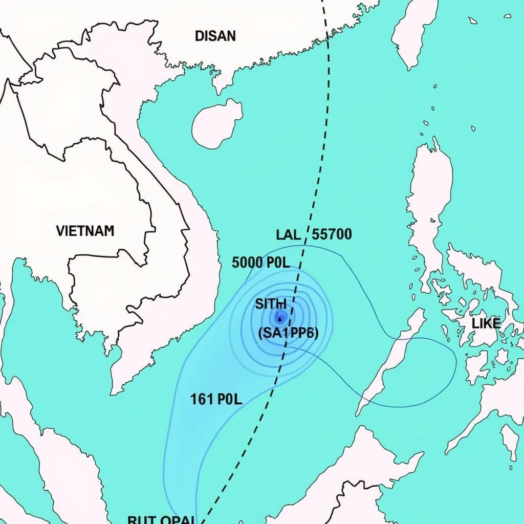 Dự báo quỹ đạo bão Côn Sơn