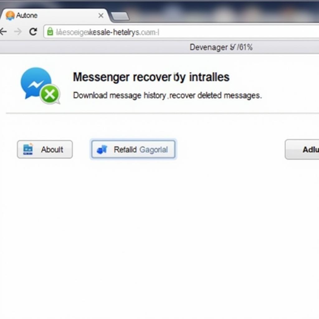 Browser extension for Messenger recovery