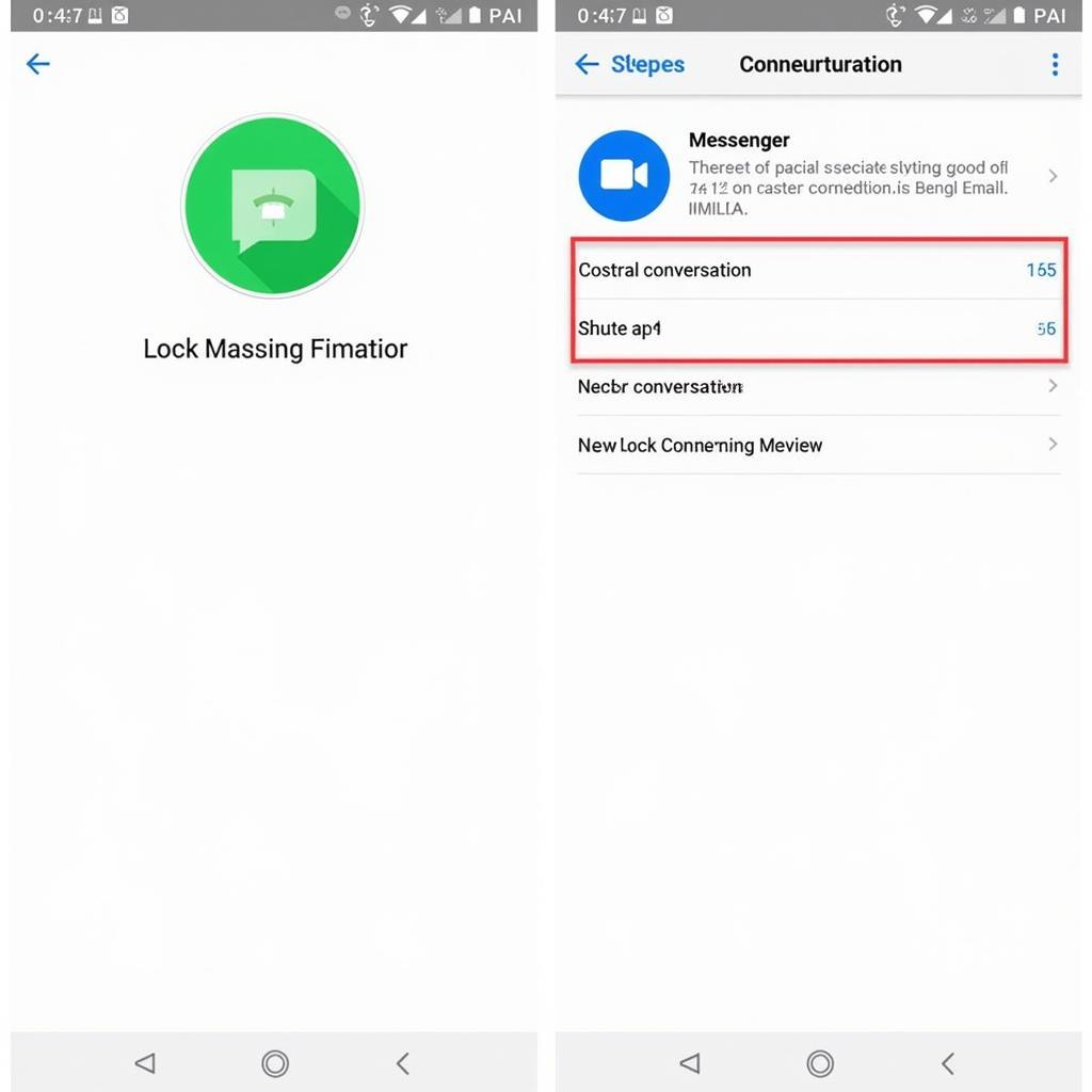 khóa tin nhắn messenger trên android