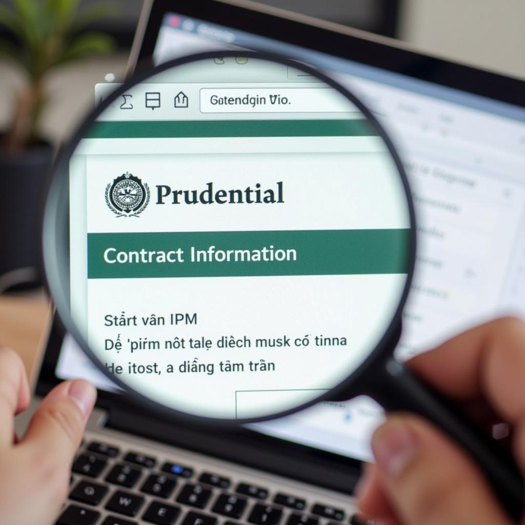 Kiểm tra hợp đồng Prudential online