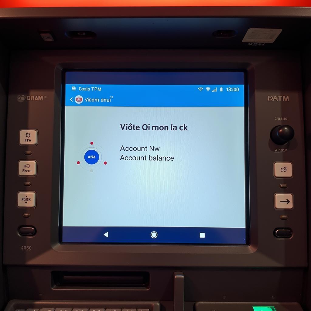 Kiểm tra tài khoản Vietcombank tại ATM