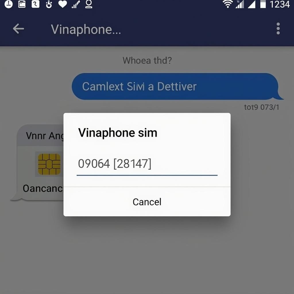 Checking Vinaphone sim information via SMS