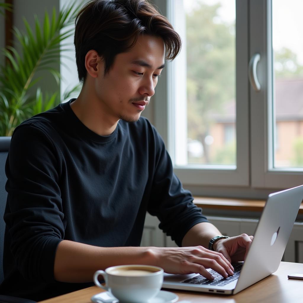 Freelancer làm việc tại nhà