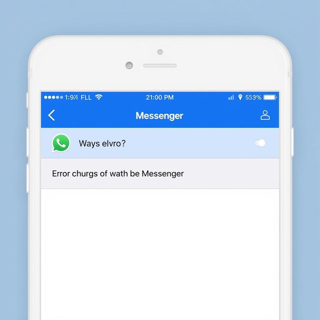 Lỗi ứng dụng Messenger