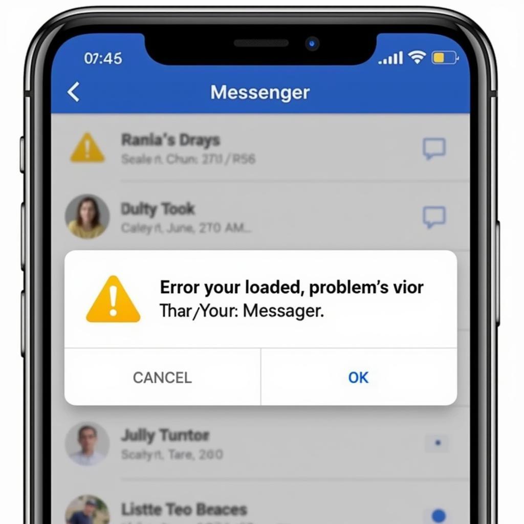 Messenger gặp lỗi