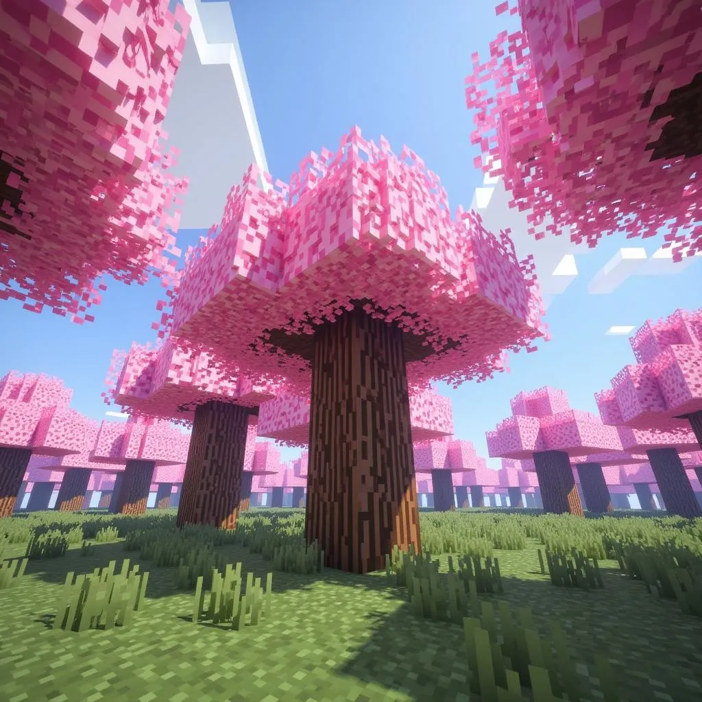 Minecraft 1.20 Cherry Blossom Biome