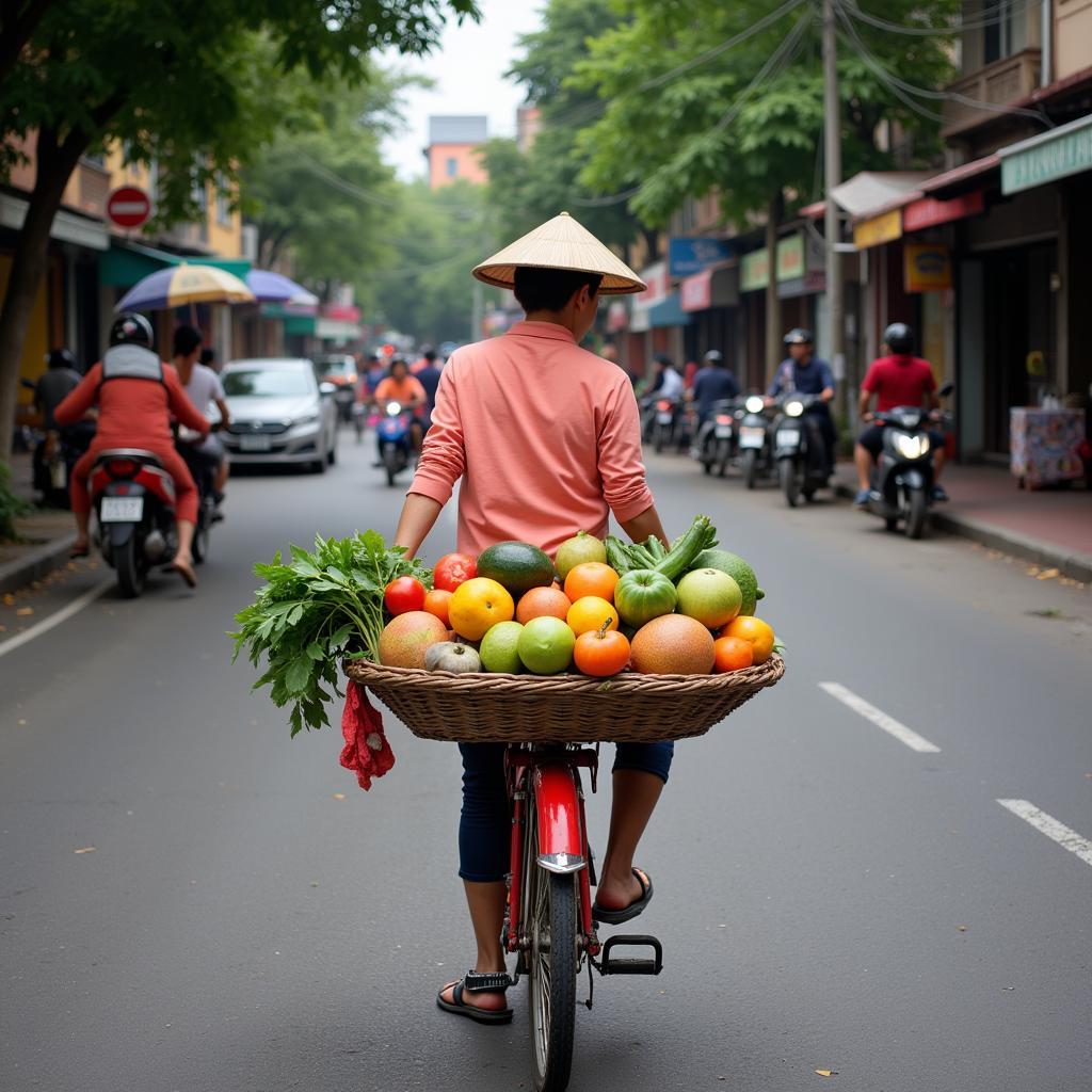 Người phụ nữ bán hàng rong Việt Nam