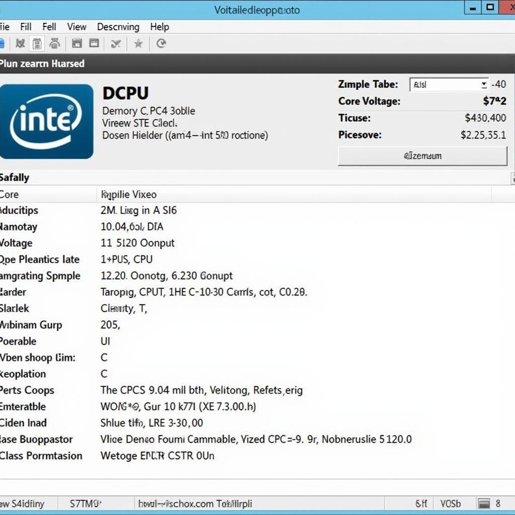 CPU-Z Interface