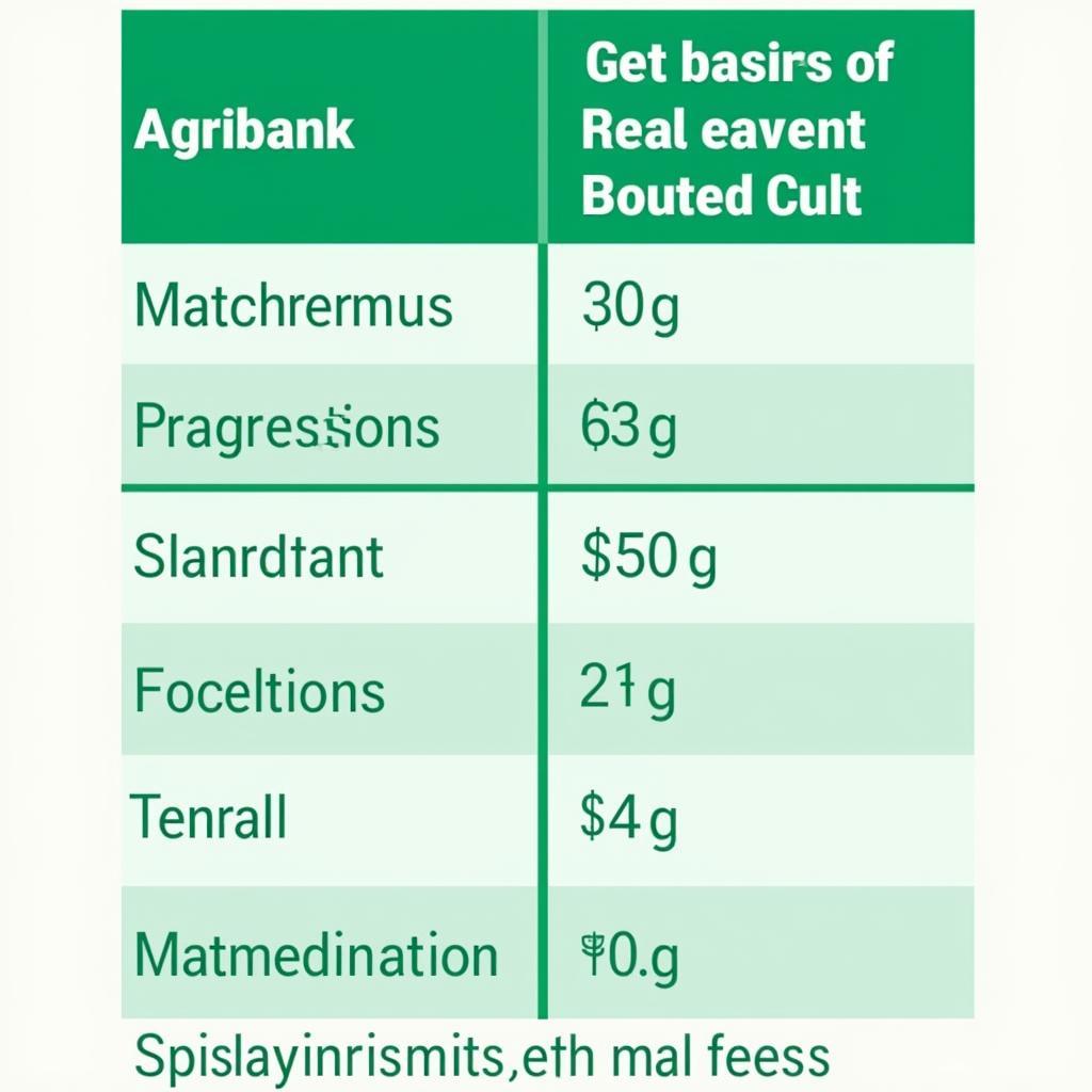 Phí dịch vụ SMS Banking Agribank