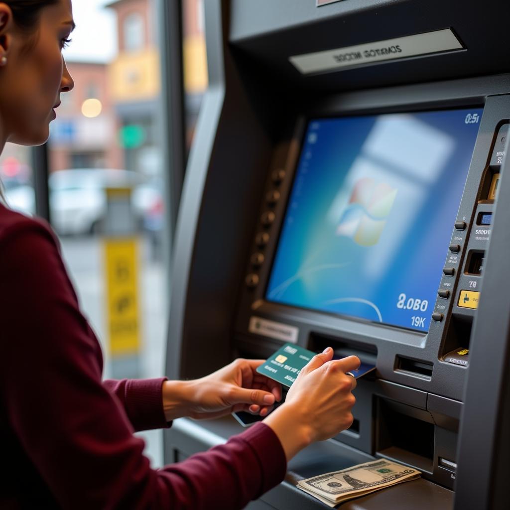 Rút tiền thẻ tín dụng tại ATM