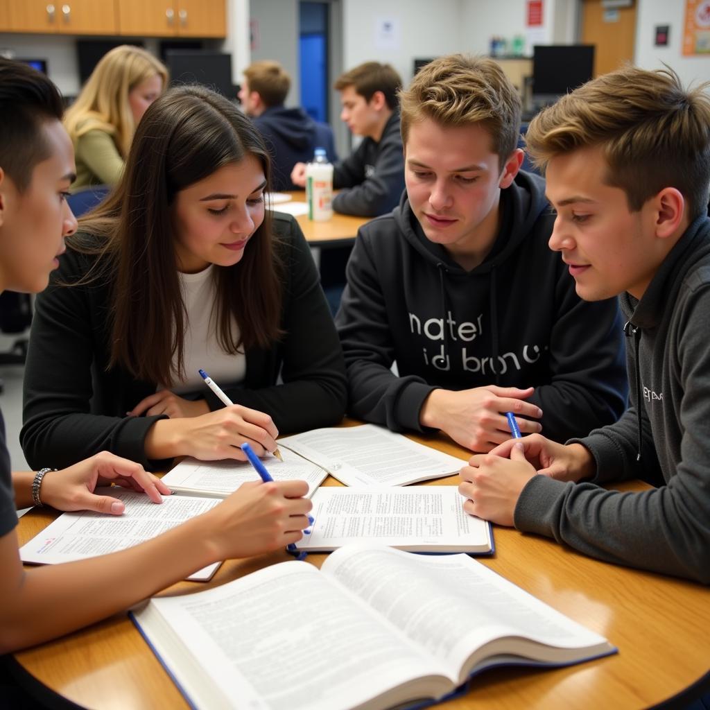 Students Studying HUST Textbook