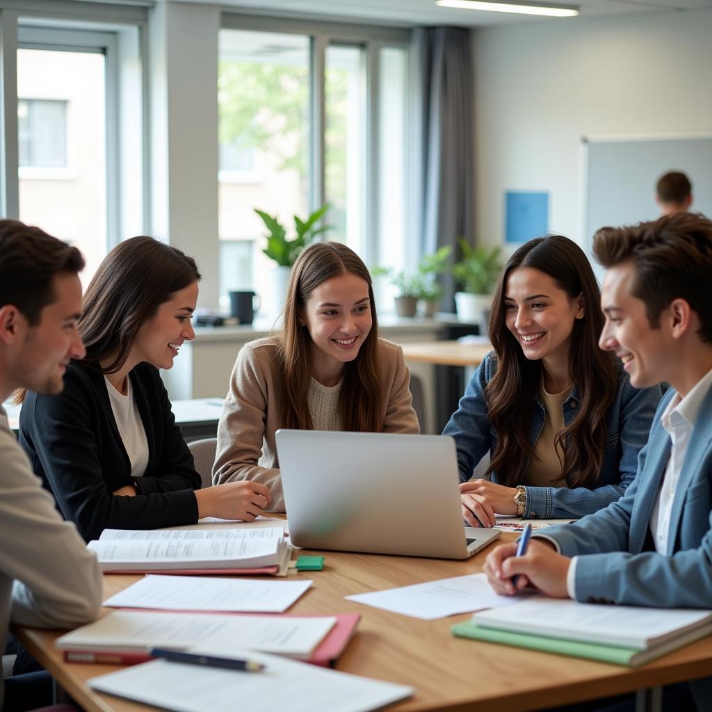 Sinh viên TDMu ngành Công nghệ thông tin đang học tập