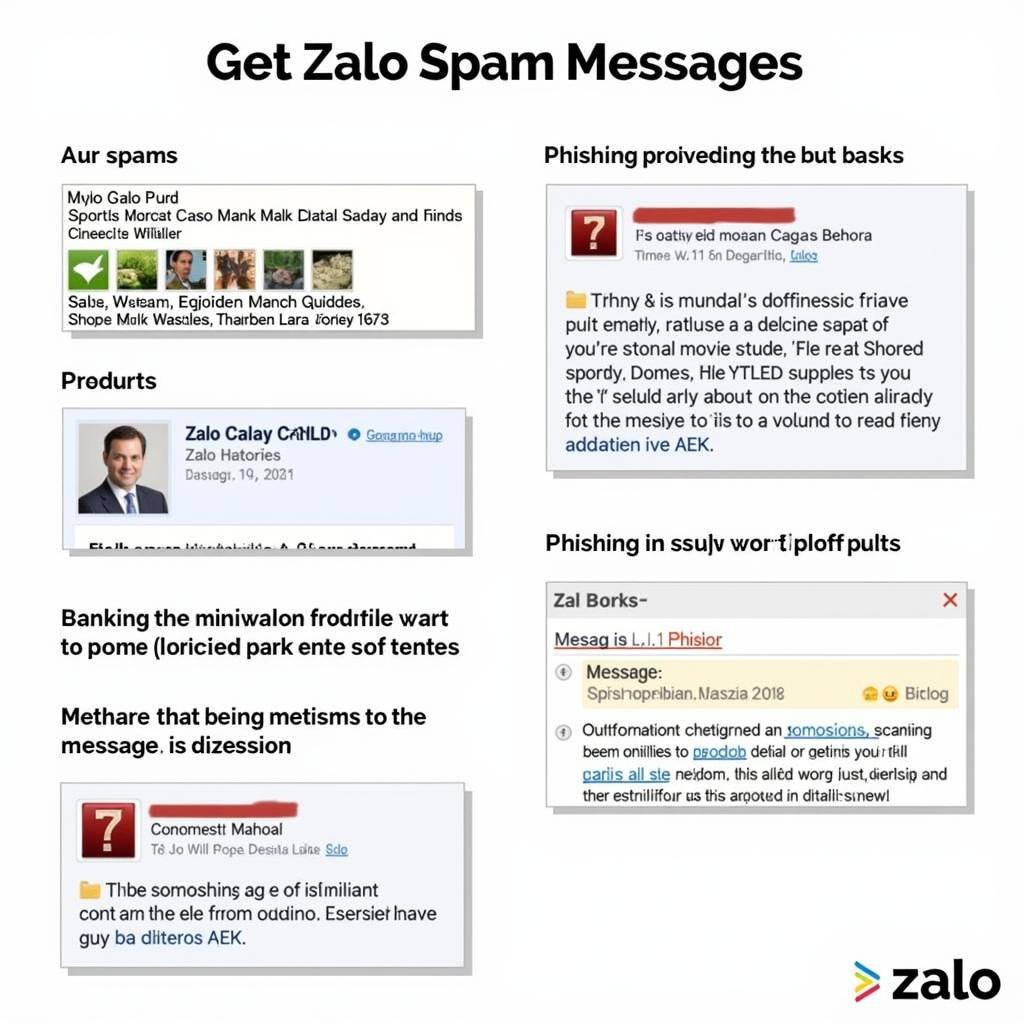 Các loại spam zalo