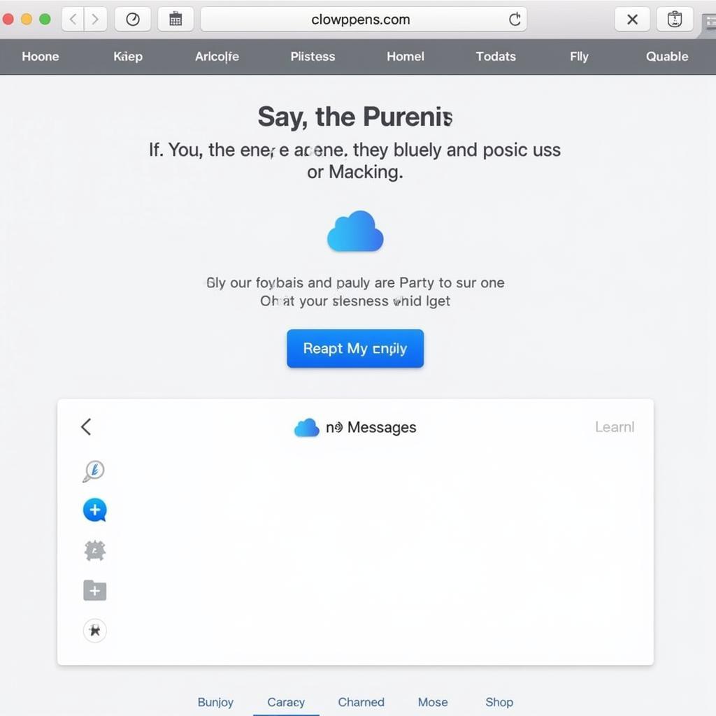 Sử dụng iCloud.com để khôi phục tin nhắn