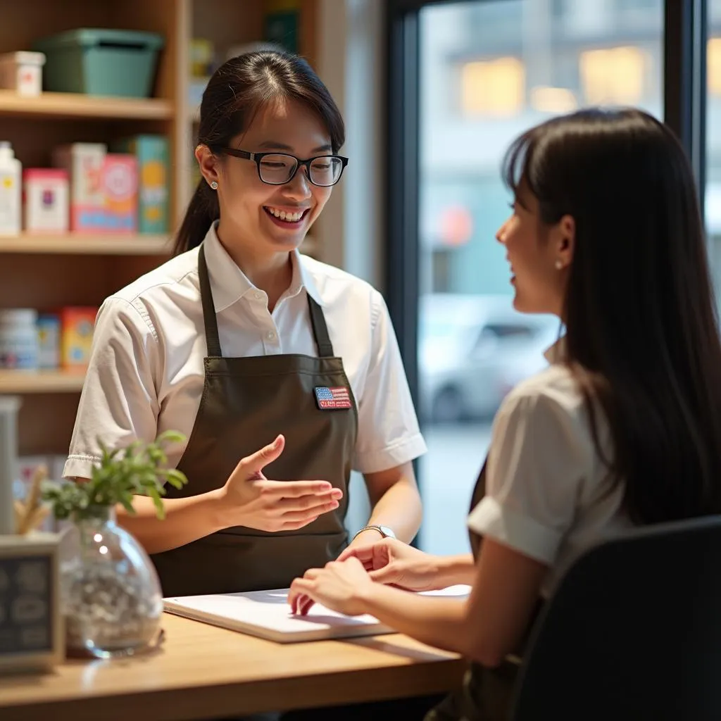 Nhân viên Tiệm Vàng Bảo Tín