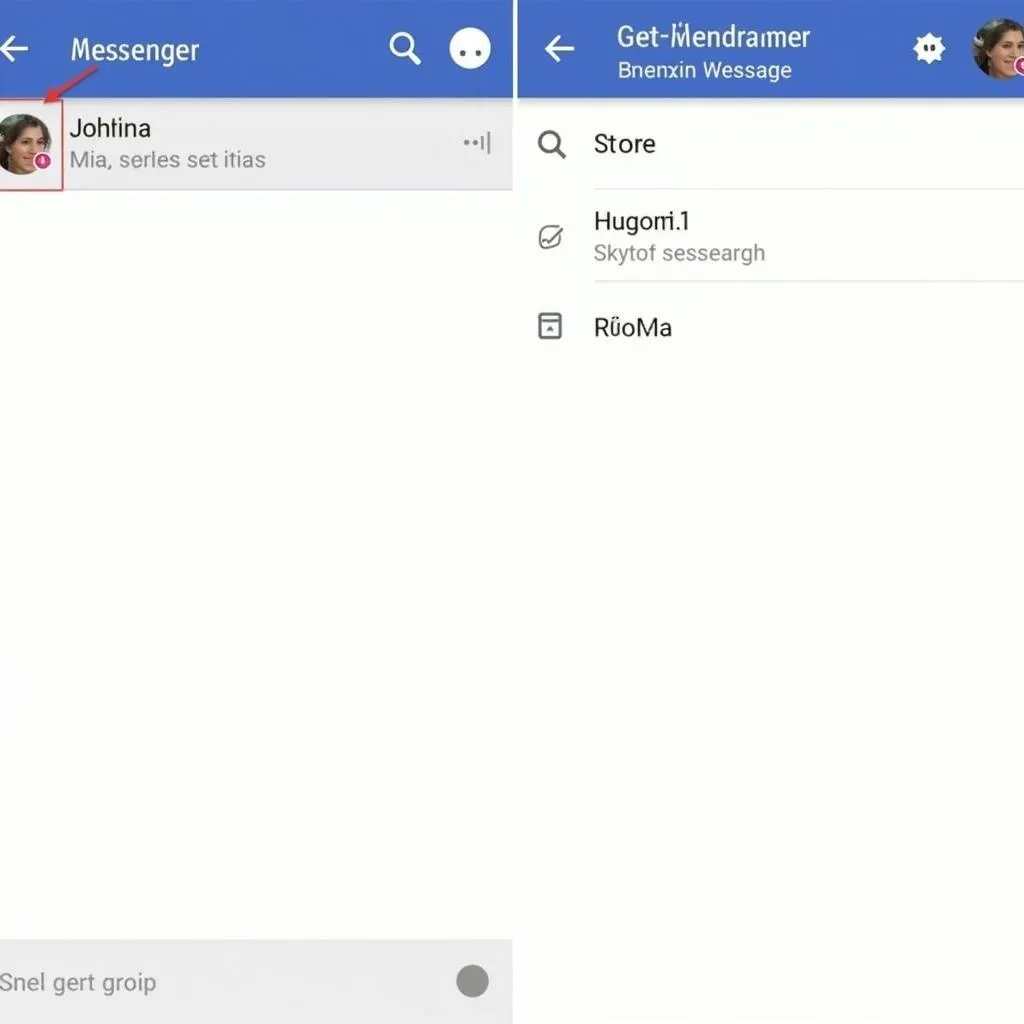 Tìm kiếm tin nhắn trên Messenger