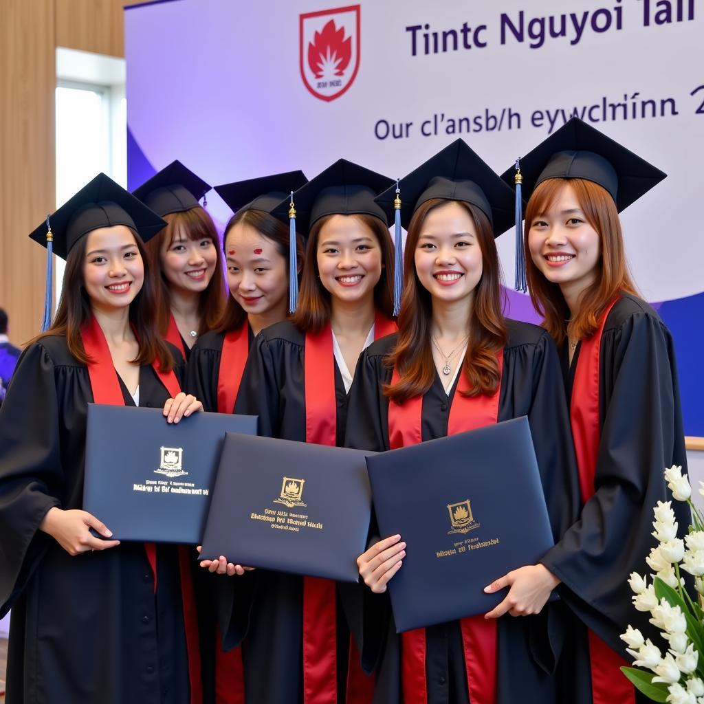 Lễ tốt nghiệp của sinh viên Tin học Nguyễn Tài