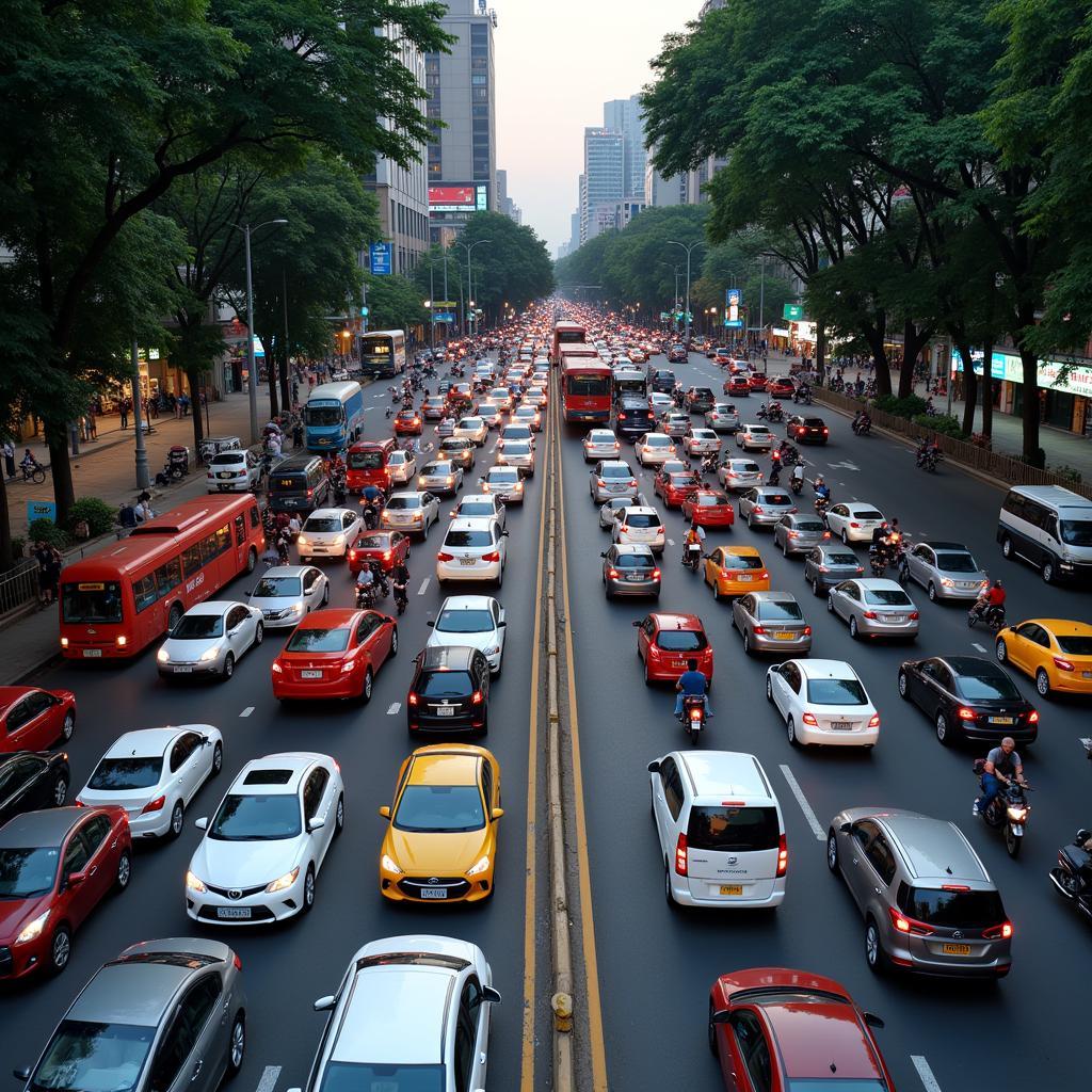 Traffic congestion in Ho Chi Minh City