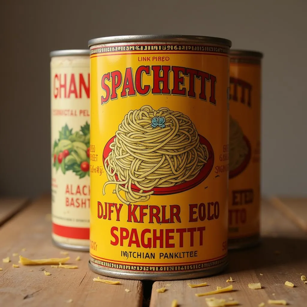 Tinned Spaghetti Can 