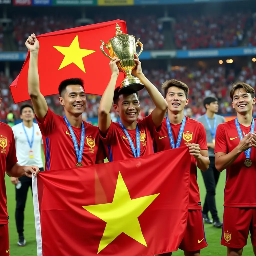 U22 Việt Nam giành chiến thắng tại SEA Games 32