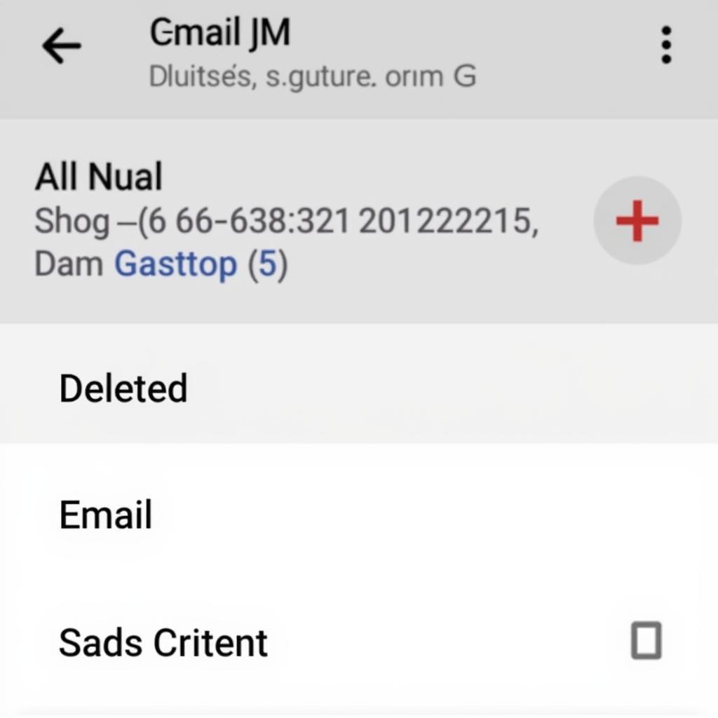 Xóa tin nhắn Gmail trên điện thoại