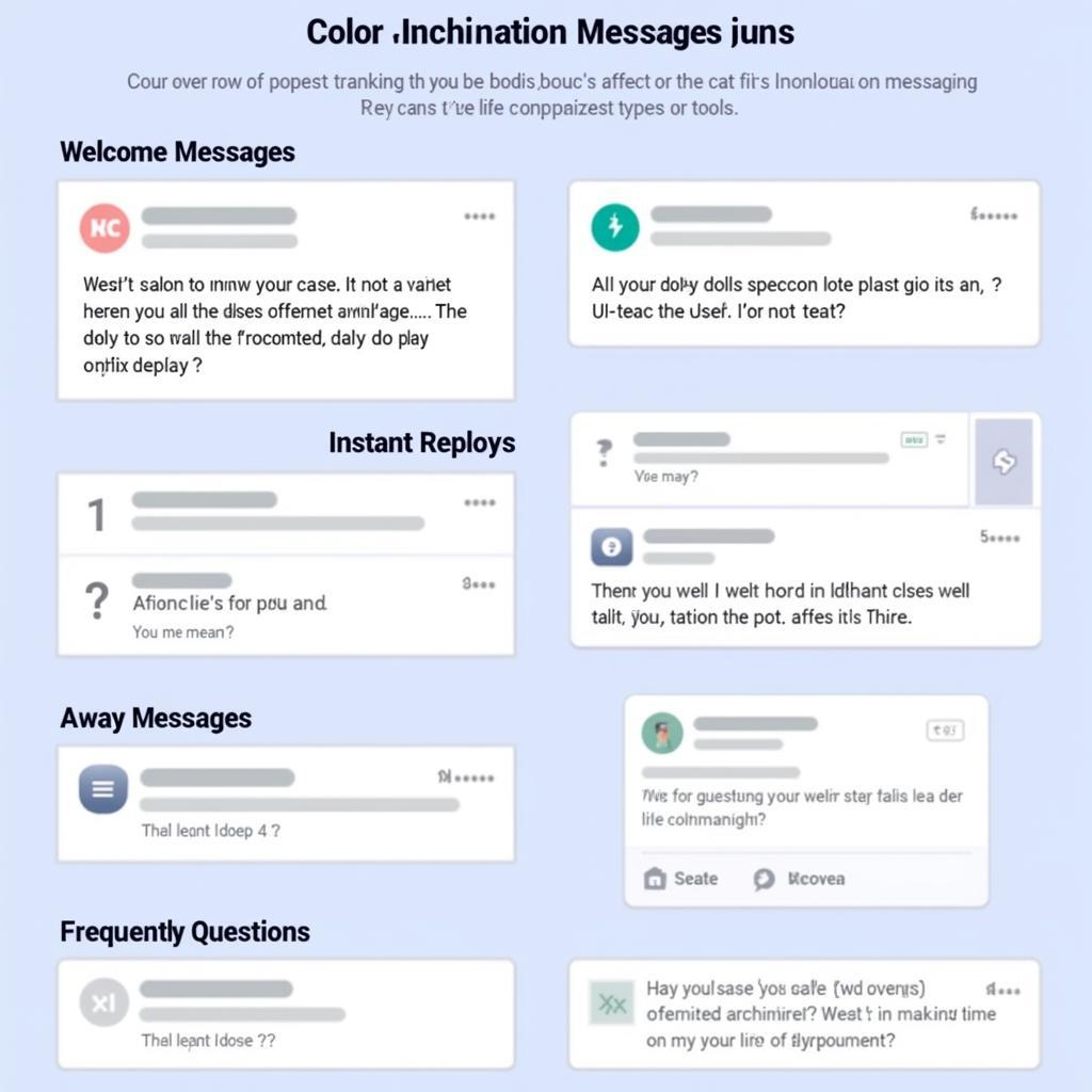 Các loại tin nhắn tự động trên Facebook