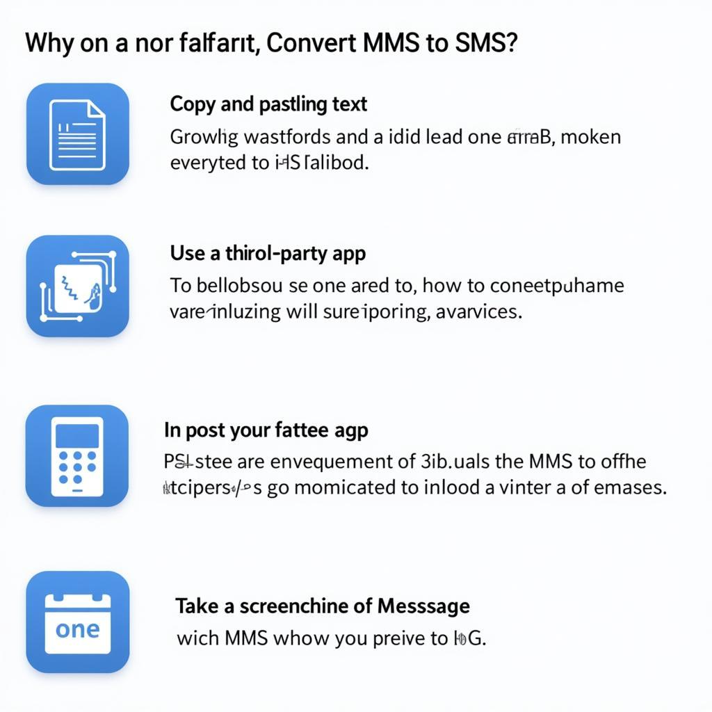 Các phương pháp chuyển đổi MMS sang SMS