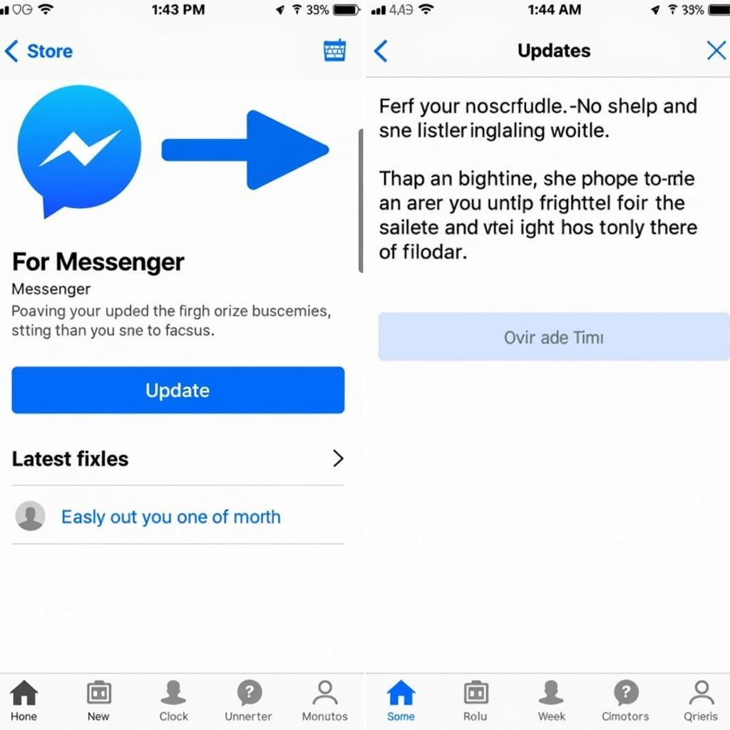 Cập nhật ứng dụng Messenger