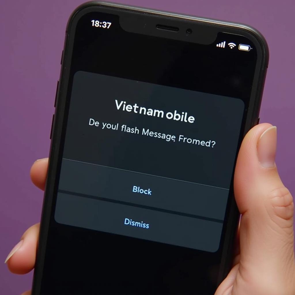 Chặn tin nhắn flash Vietnamobile