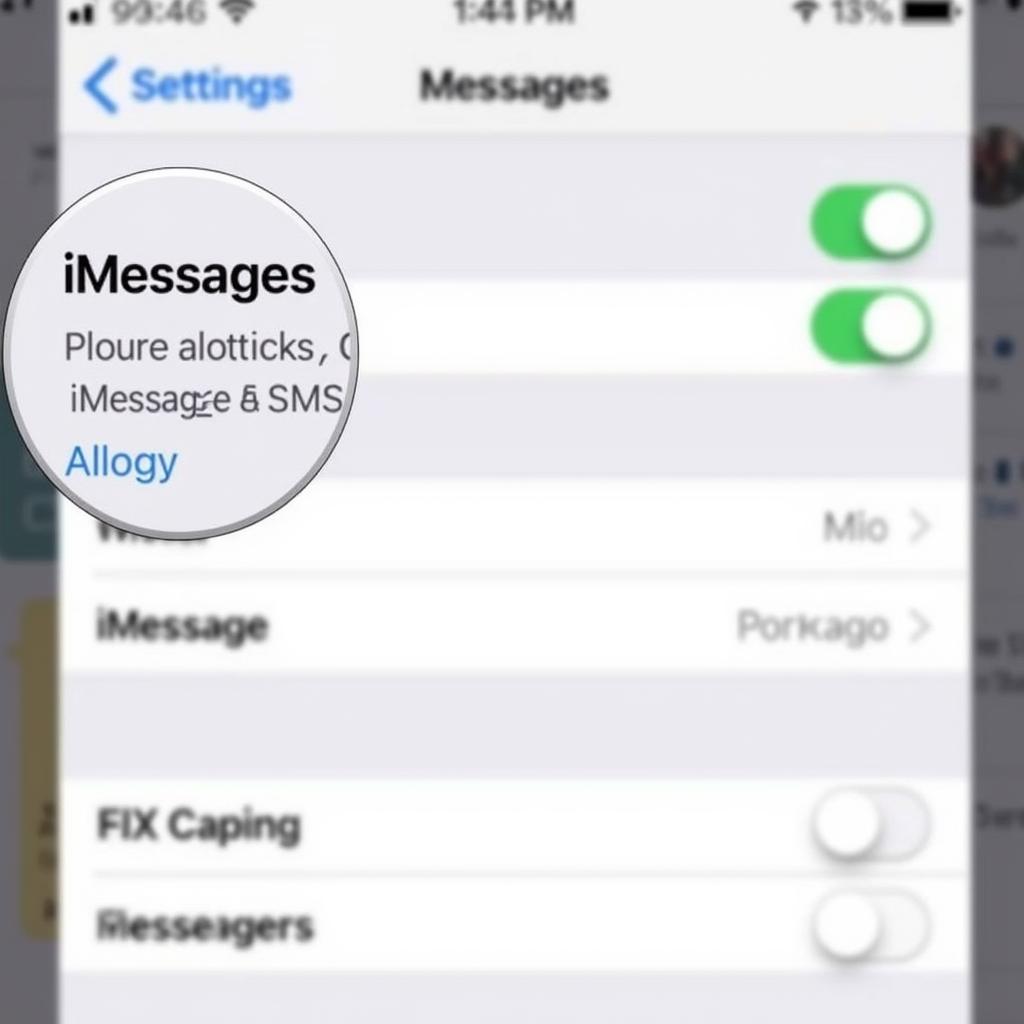 Chuyển đổi iMessage sang tin nhắn SMS trên iPhone