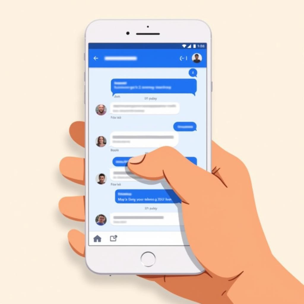 Cuộn lại xem tin nhắn cũ Facebook Messenger