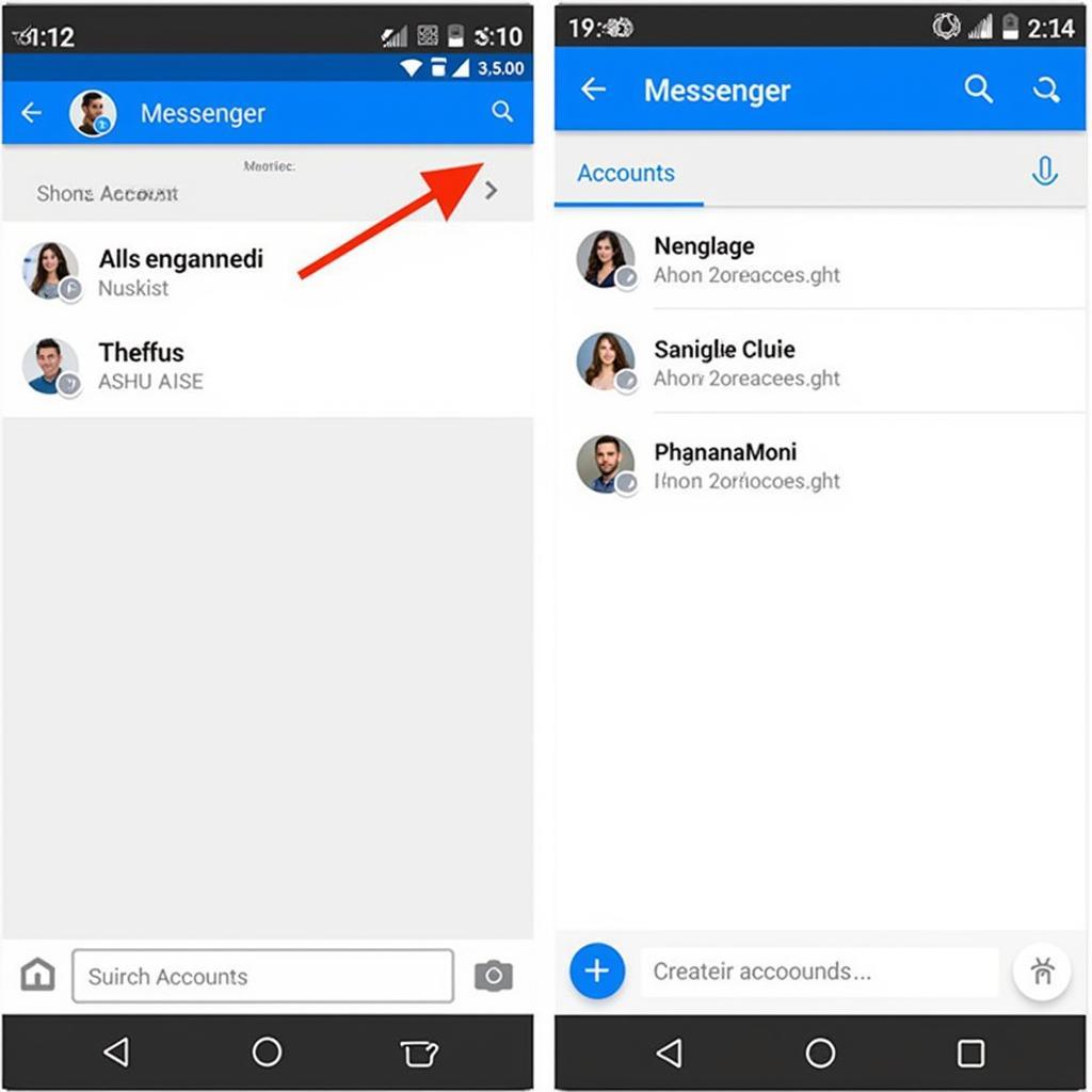 Đăng nhập nhiều tài khoản Messenger Lite