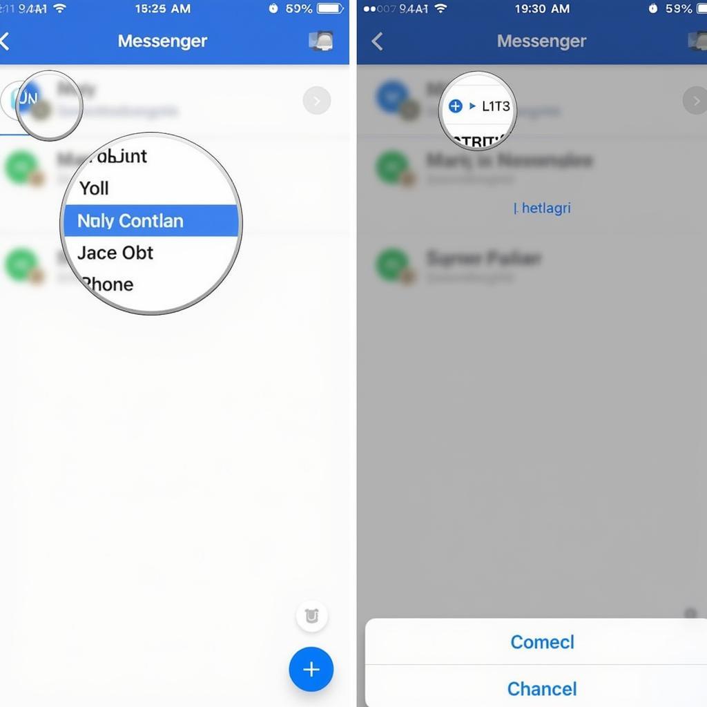 Ghim tin nhắn Messenger trên điện thoại