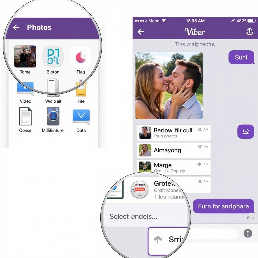 Gửi tin nhắn đa phương tiện Viber