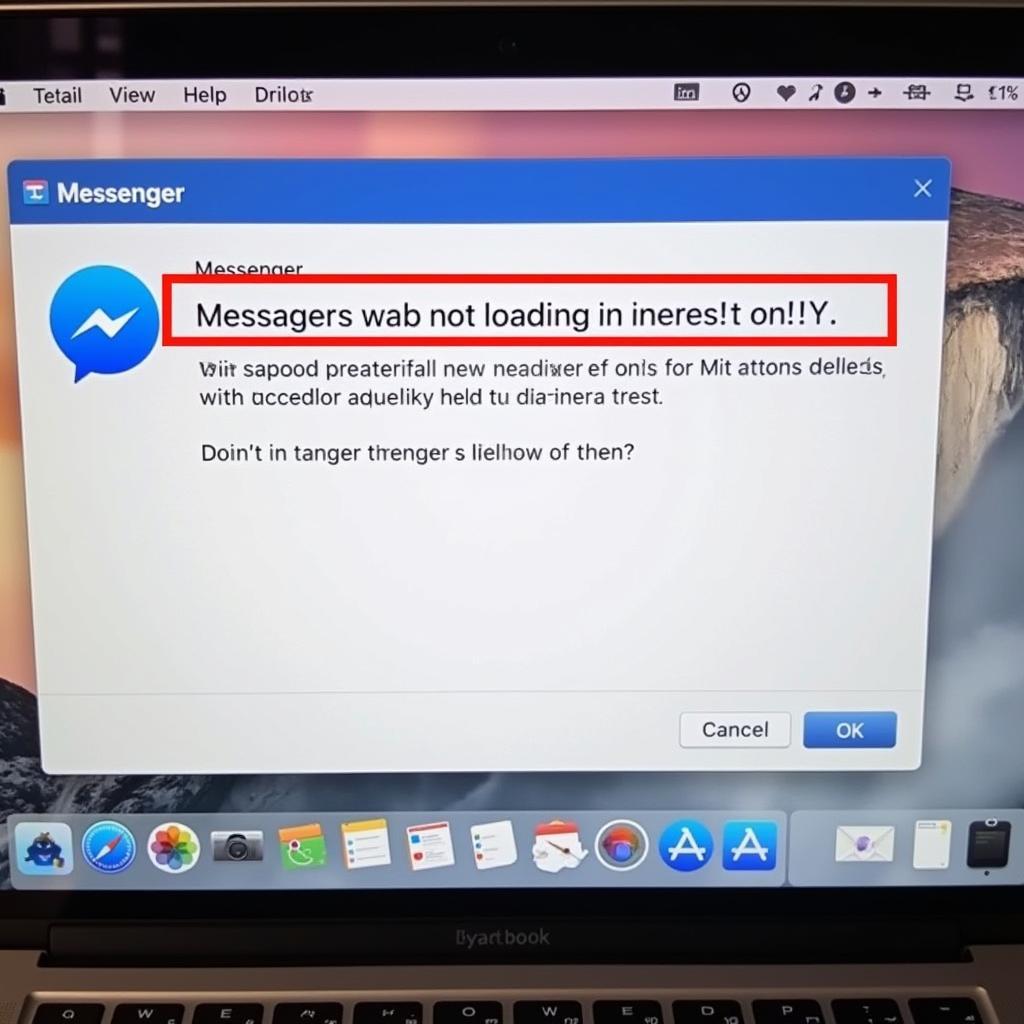 Mac Messenger Facebook Không Load Được Tin Nhắn