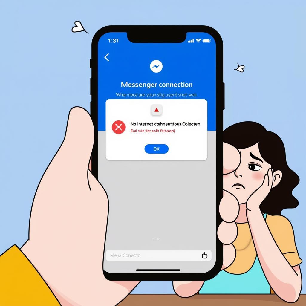 Lỗi kết nối mạng khi sử dụng Messenger