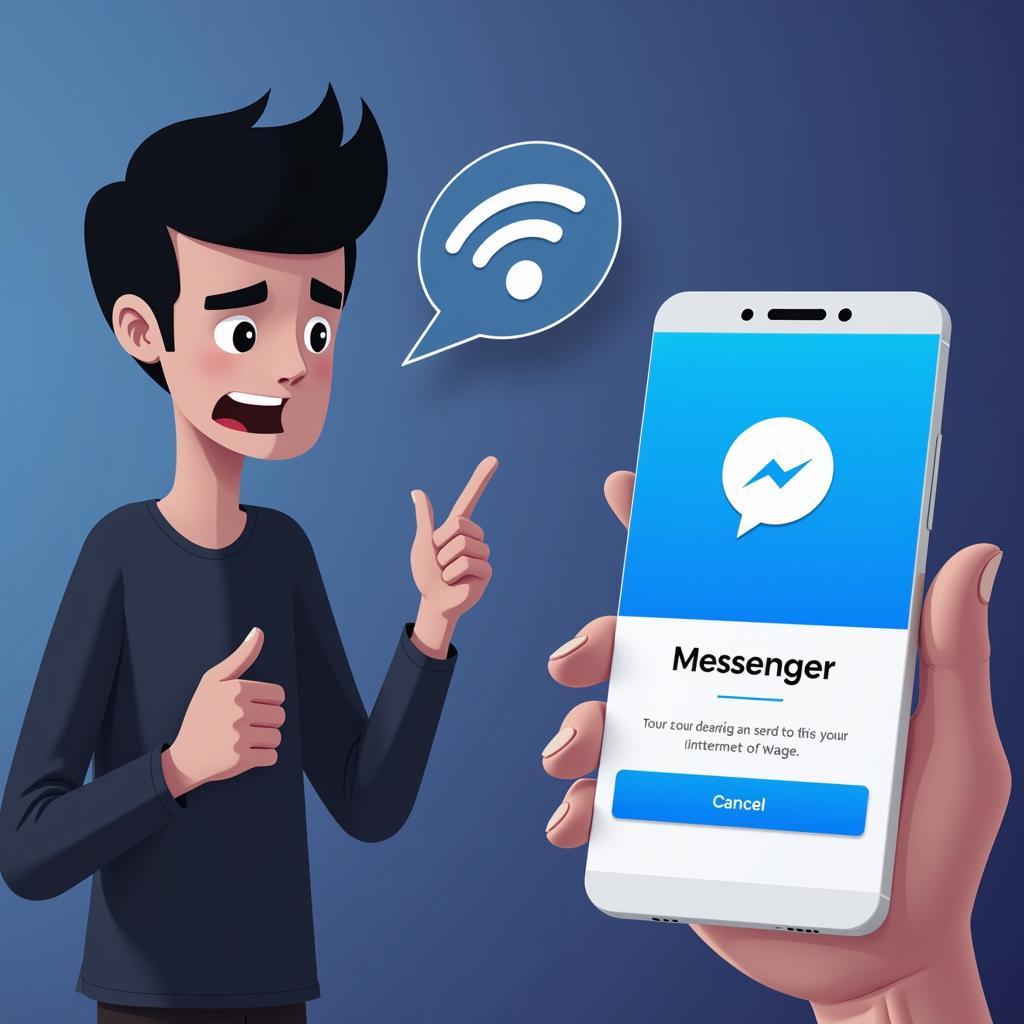 Messenger không hiển thị tin nhắn chờ do kết nối internet