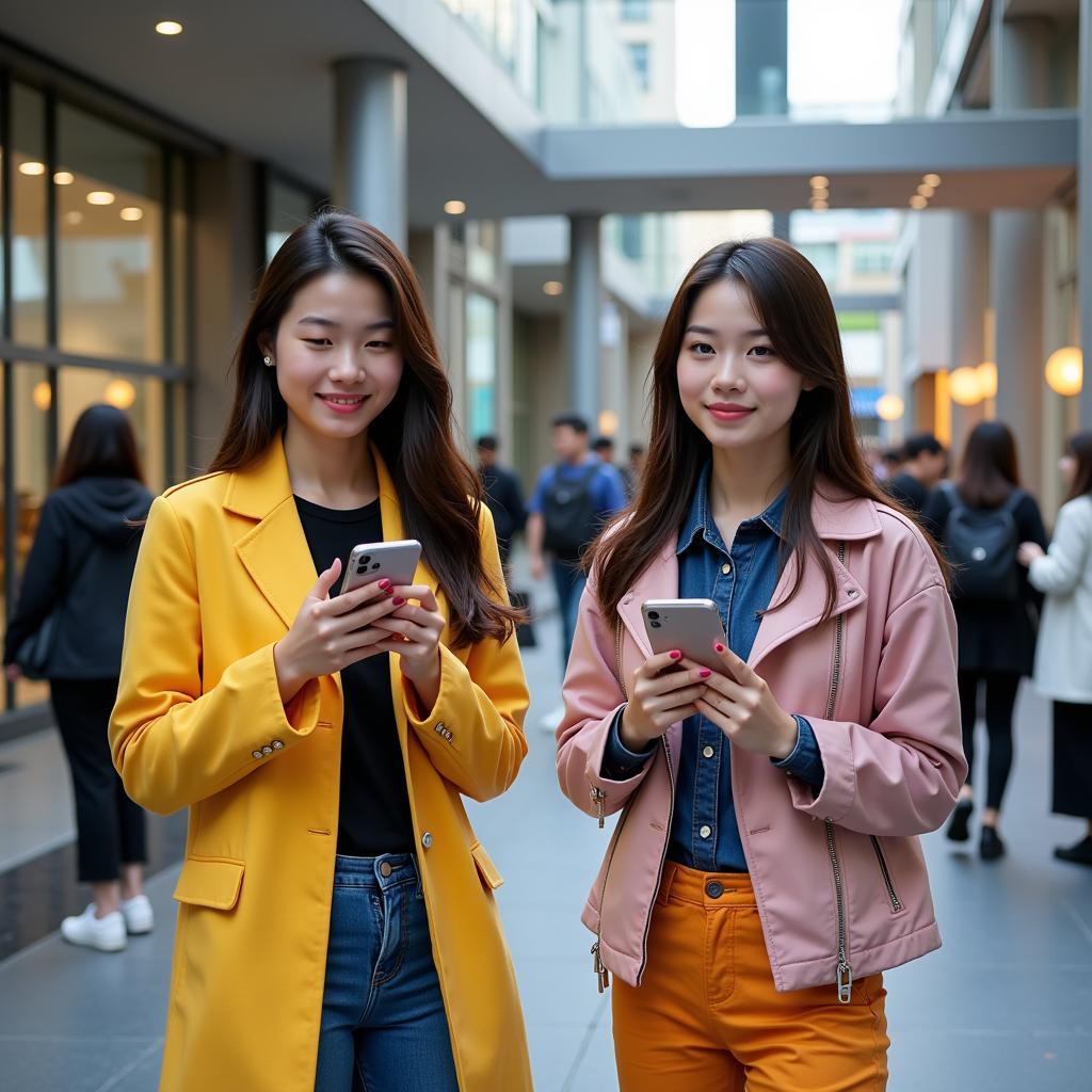 MiBiPhone English Ads Target Young Consumers